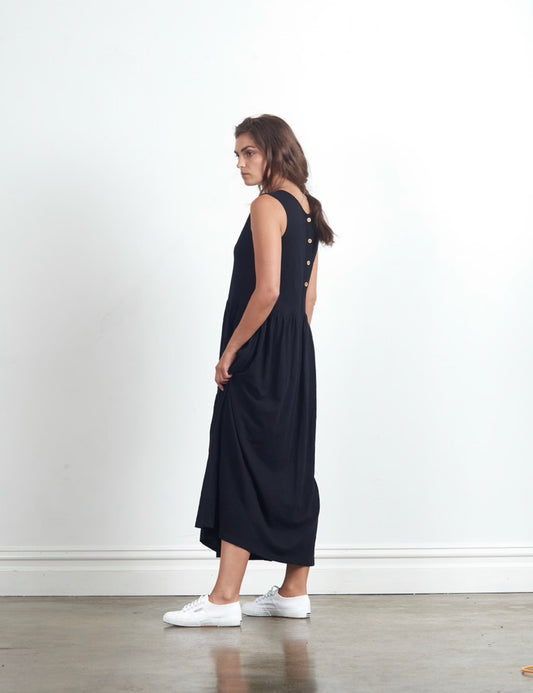 BUY MARA MAXI DRESS CLE BUY CLE ORGANIC BASICS MARA MAXI DRESS BLACK - BUY CLE CLOTHING ONLINE SHOP CLE ORGANIC CLOTHING AUSTRALIA