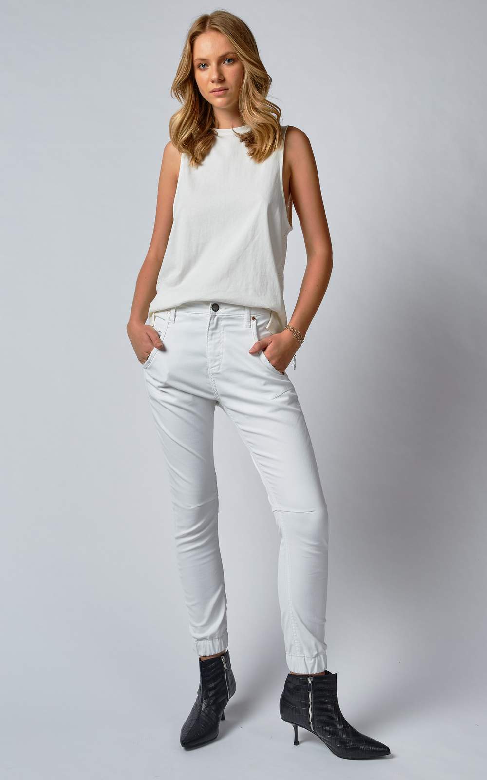 Shop Dricoper White Coated Denim jeans buy Dricoper online Dricoper Australian stockist shop dricoper australia white coated joggers white joggers