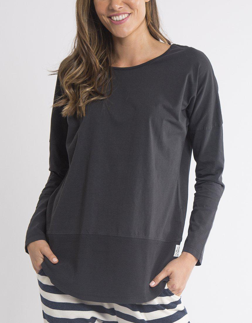 Shop Elm Embrace Plus Size Clothing - White Long Sleeve Rib Tee - Basic State AustraliaElm Embrace Stockist Elm Plus Size Rib Long Sleeve Tee White Elm Fundamental Long Sleeve Rib Tshirt - Blush White Elm Long Sleeve Rib Tee Basic State Elm Fundamental Rib Long Sleeve Tee Stockist Elm Australian stockist