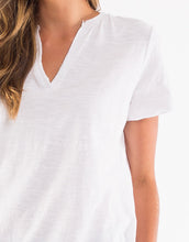 Plus Size St Helens Henley Tee - White