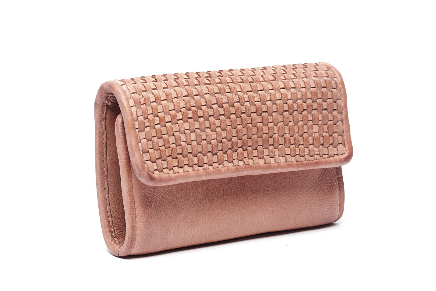 'Mira' Woven Leather Wallet