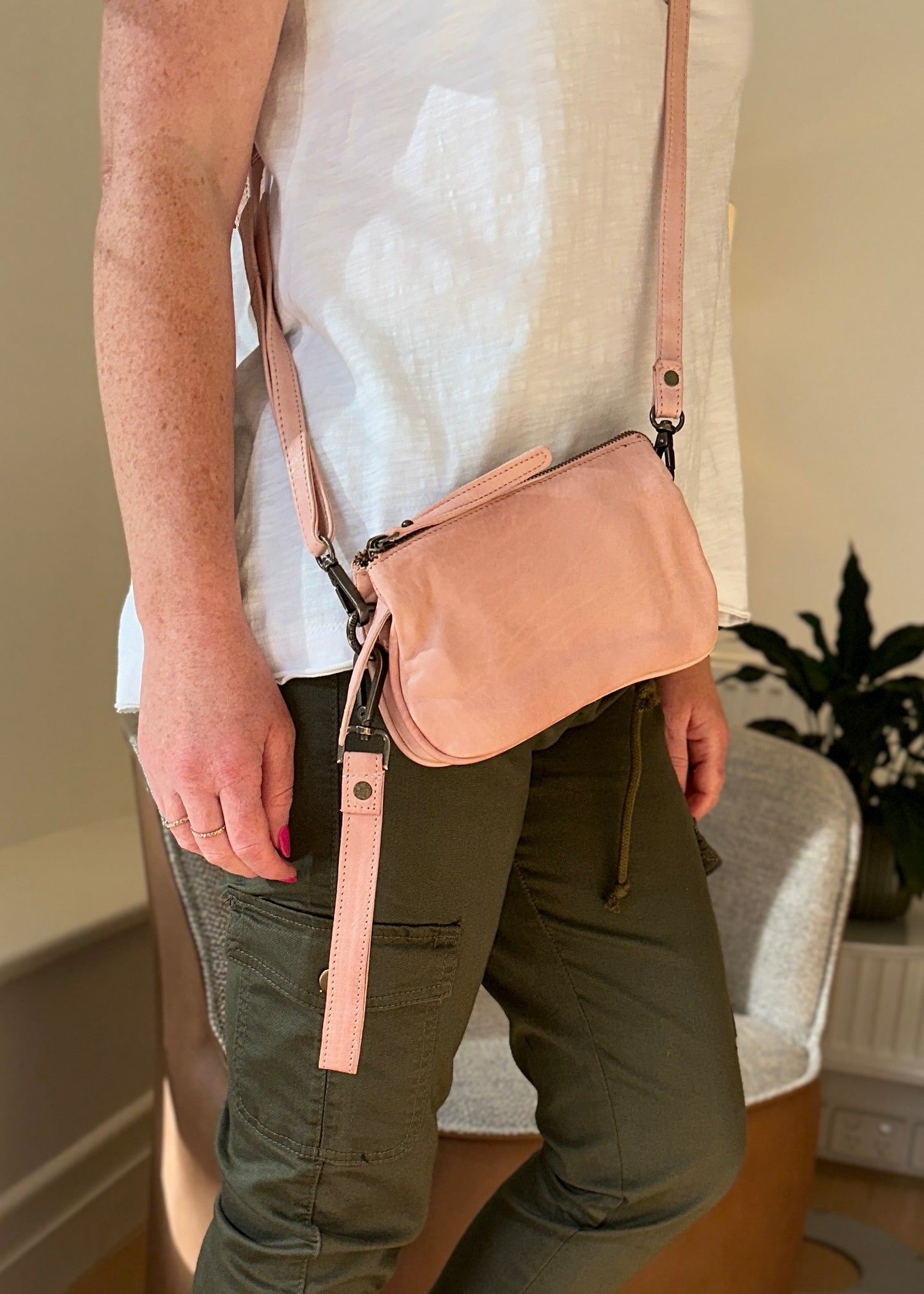St Kilda Cross Body Leather Bag Clutch