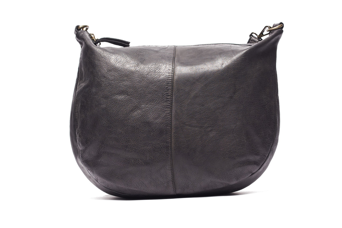 Gray hot sale hobo bag