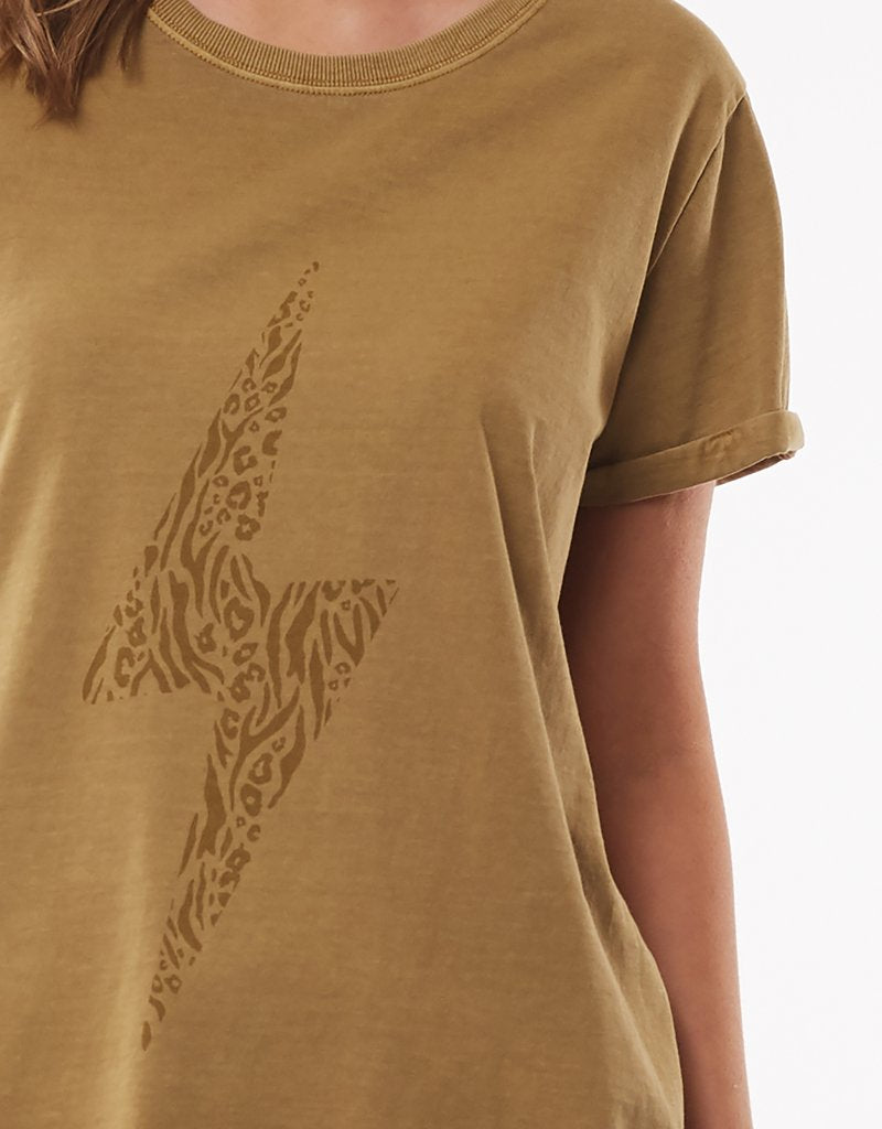 Foxwood Lightning Tee Foxwood Clothing Lightning Tshirt Leopard Lightning Tshirt Basic State Foxwood Australian Stockist Foxwood Melbourne Stockist Foxwood Sydney Stockist Foxwood Brisbane Stockist Foxwood Adelaide Stockist