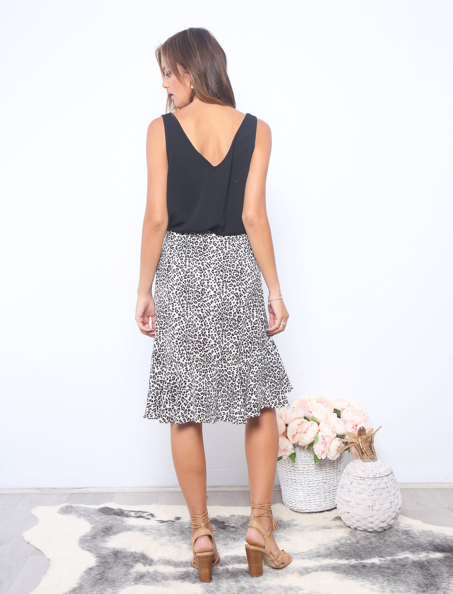 Amber Leopard Print Skirt Amber Animal Print Skirt Basic State