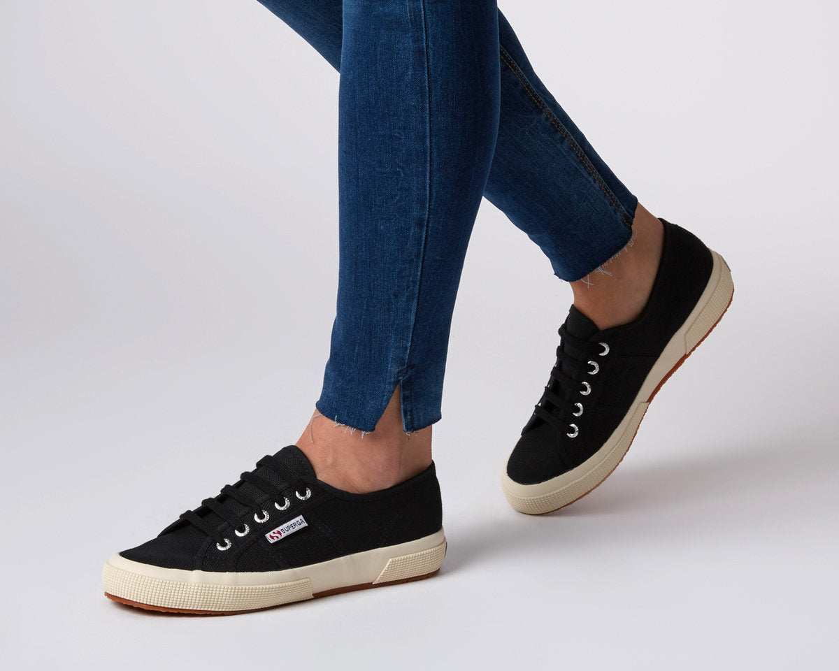 Superga 2750-Black Superga Classic Tennis Shoe Canvas Sneakers Black Superga2750 Cotu Classic Basic State Style Traders Black Tennis Shoe Runners jogger trainers