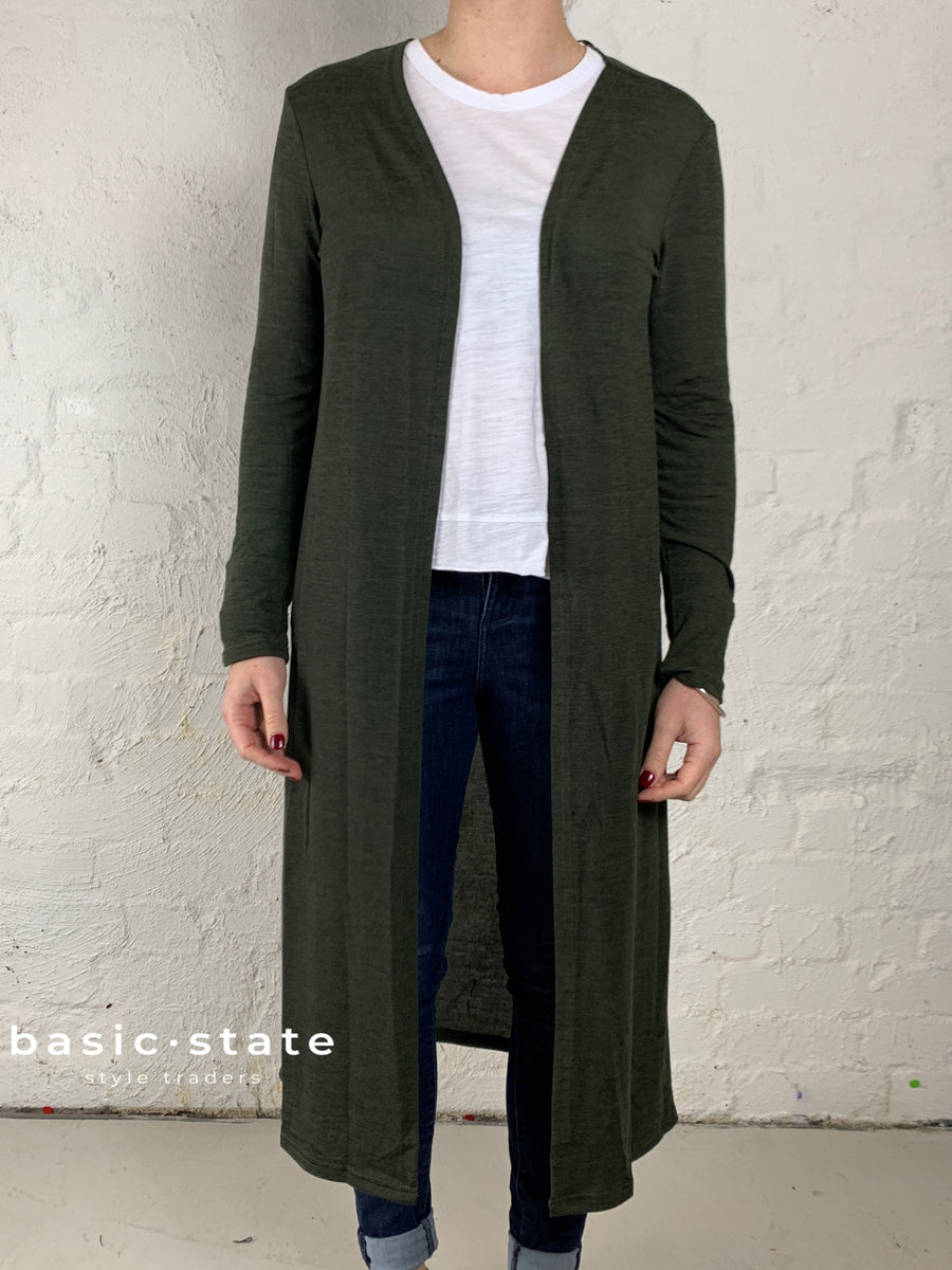 Green duster hotsell sweater