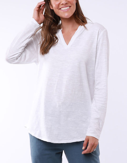 BUY ELM PLUS SIZE COLES BAY WHITE TOP
