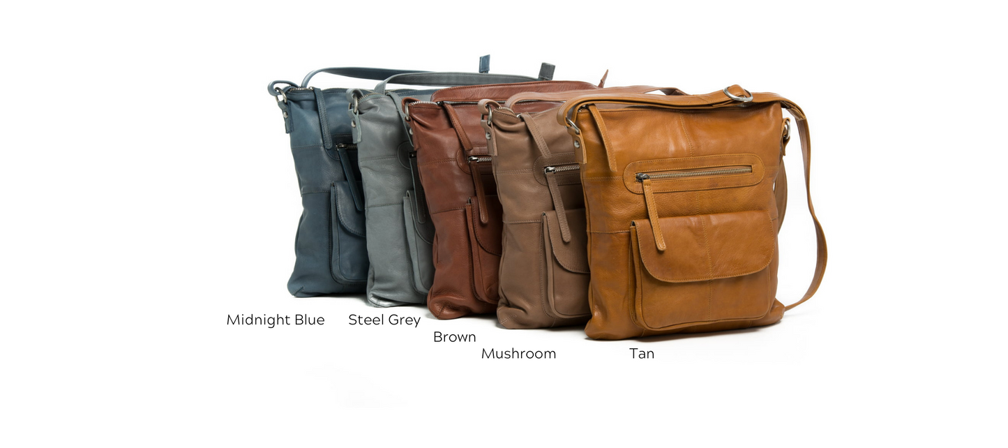 'Carolina' Cross Body Leather Bag