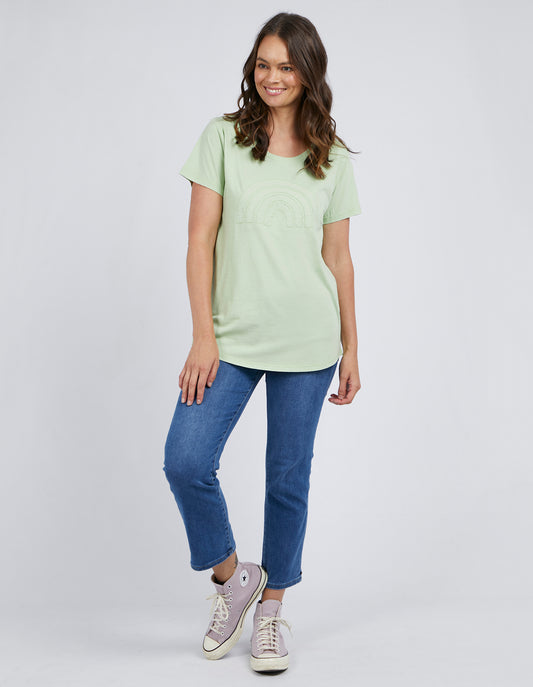 Buy Elm Embrace Mint Green Crescent Tee Buy Elm Embrace Mint Green Rainbow Tee