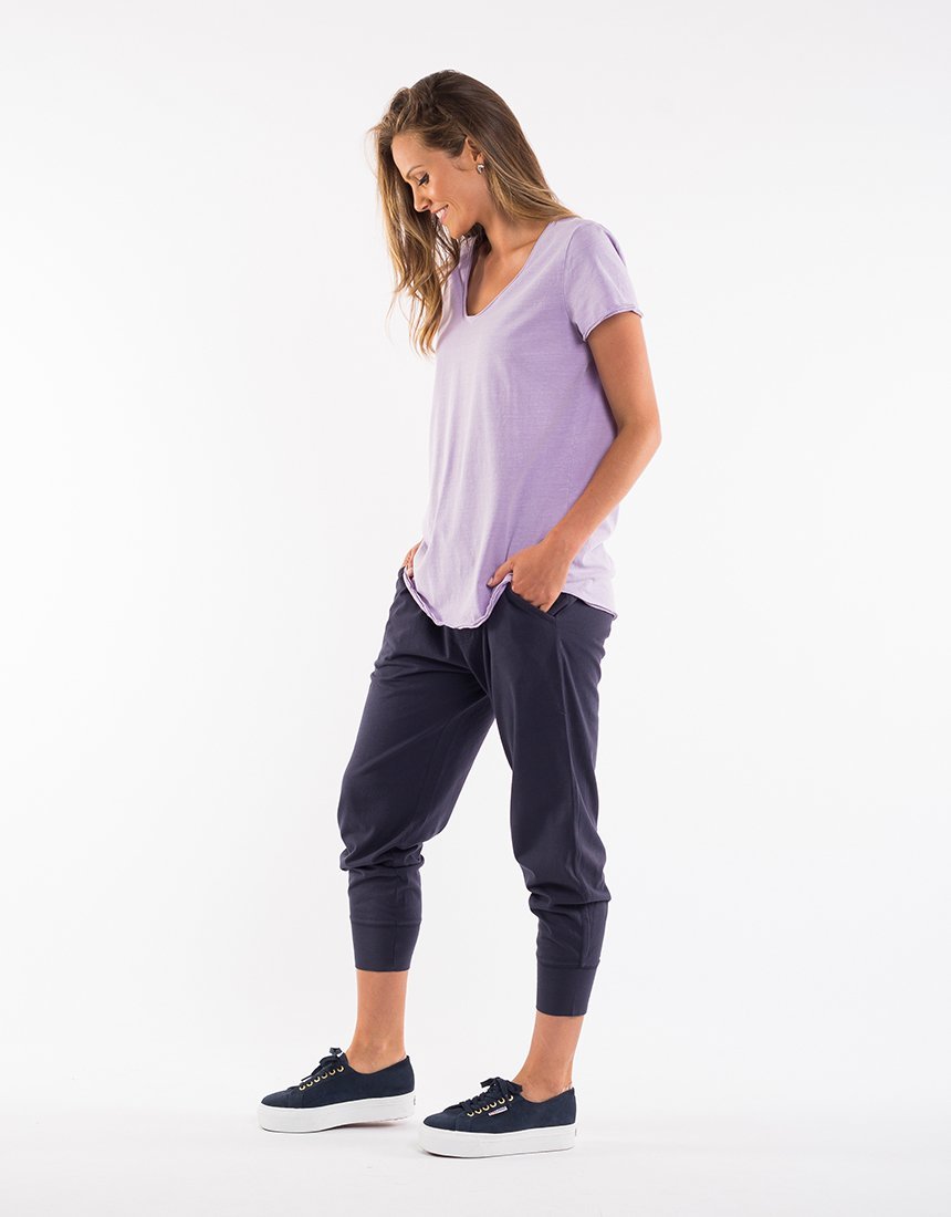 Elm V Tshirt Lavender Elm Fundamental V Tshirt Basic State Elm Australian Stockist Elm clothing Elm Tshirt Purple Elm Tshirt Lilac Plus Slize Elm Elm Embrace Elm Plus Size Clothing