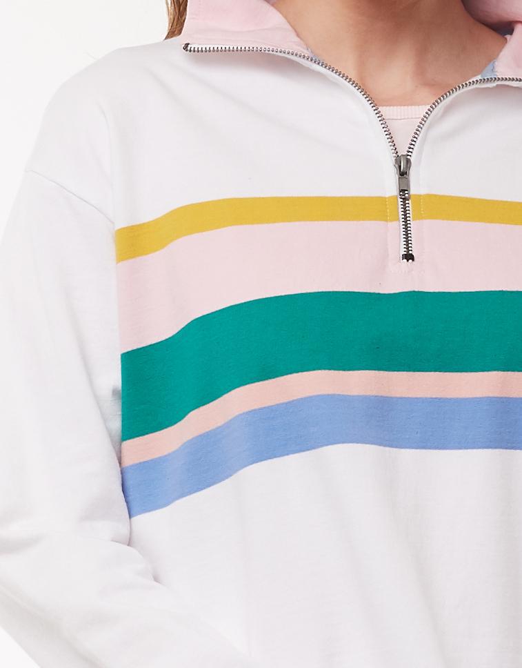 Buy Elm My Crush Zip Neck Fleece Shop Elm Zip Fleece Buy Elm Stripe Jumper Buy Elm Zip Neck Fleece Elm Online Stockist Elm Melbourne Stockist Elm Sydney Stockist Elm Brisbane stockist Elm Perth Stockist