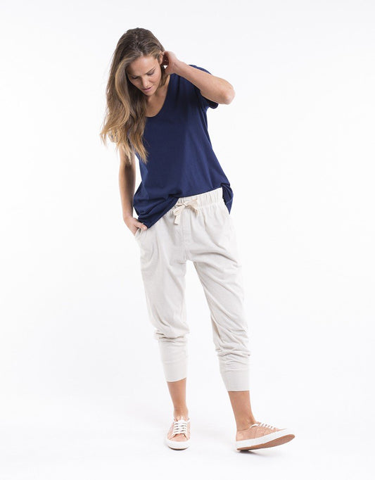 Elm Clothing V Neck Tee Elm Navy Tee Basic State Australian Elm Stockist