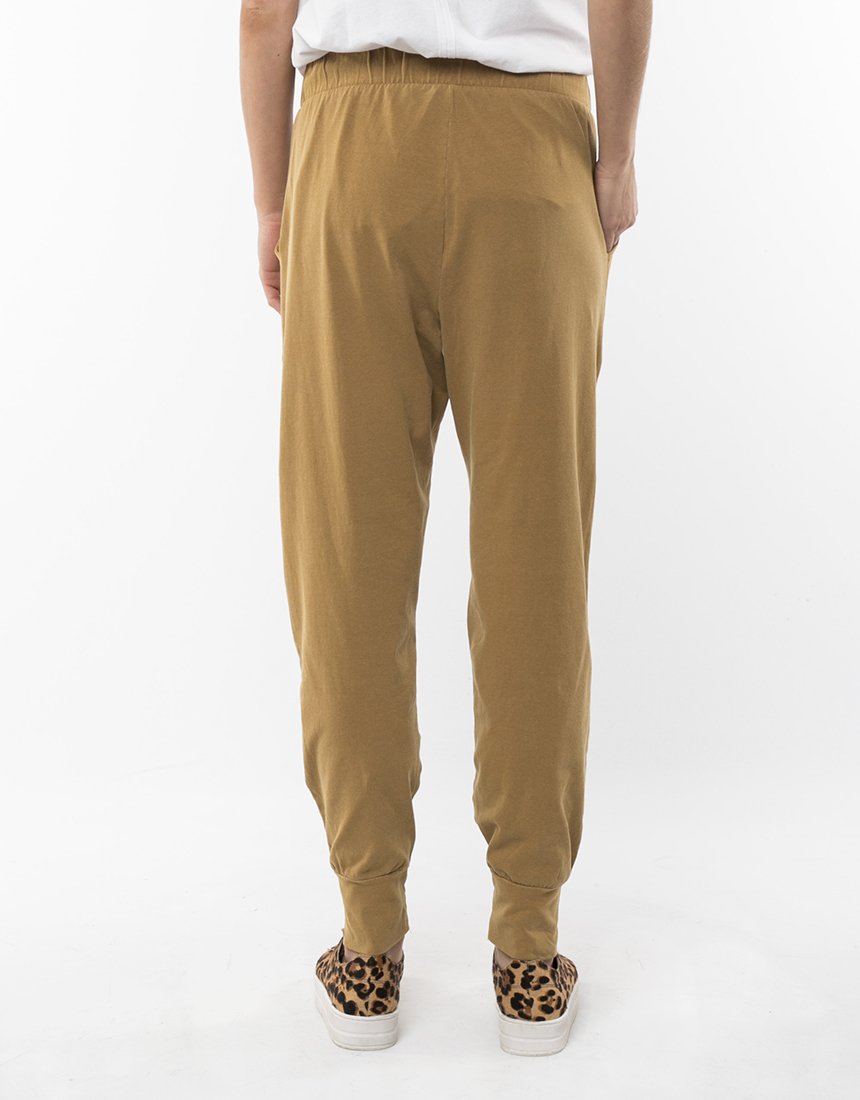Elm Rib Trim Track Pant Elm Stockist Elm Australian Stockist Elm Mustard Pants Basic State Elm Clothing Australian Stockist