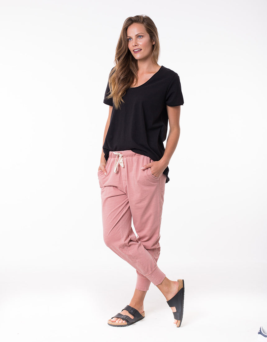 Shop Elm Embrace Plus Size V Neck Tee Washed Black - Elm Plus Size V Neck Tee Black - Basic State Australia