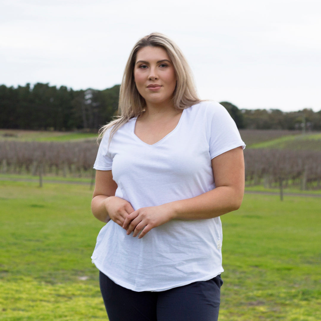 Elm Plus Size Tee Shirt - Elm Fundamentals Plus Size Tshirt - Elm V Neck Tee Plus Size V Neck Tee White - Basic State AustraliaElm Clothing Online Elm Fundamental V Tee Elm Clothing Elm V Tee Elm V Tshirt Elm White Tee Elm Plus Size Tee Elm Plus Size Tshirt Elm Fundamental V Tee White Basic State Elm Stockist Elm Sydney STockist Elm Melbourne Stockist Elm Adelaide Stockist Elm Brisbane Stockis