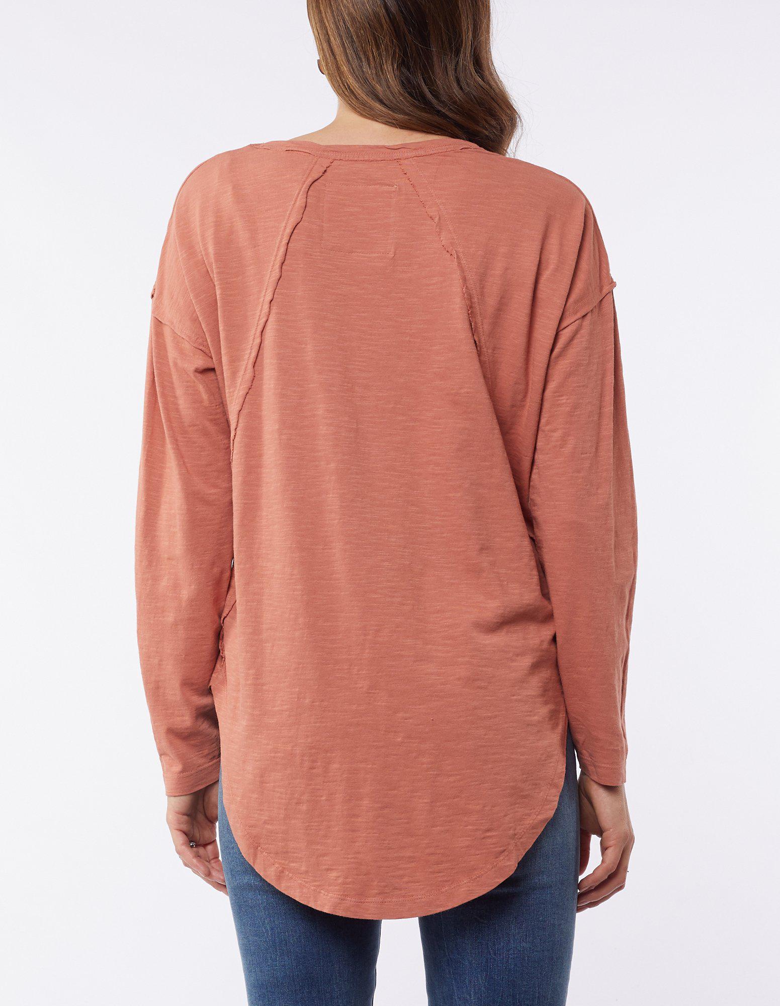 Buy Mackenzie Crew Buy Foxwood Long Sleeve Tee Copper Buy Foxwood Mackenzie Crew Copper Buy Mackenzie Long Sleeve Top Copper