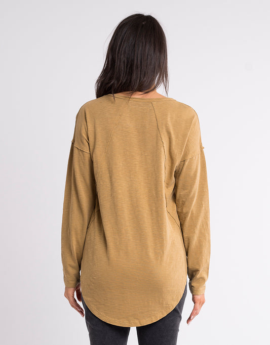 Foxtell MacKenzie Long Sleeve Tee - Mustard - Basic State