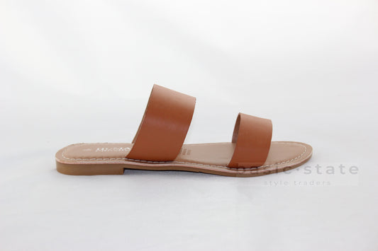 Human Shoes Dakota Tan Leather Shoes Dakota Tan Leather Slides - Basic State Australia