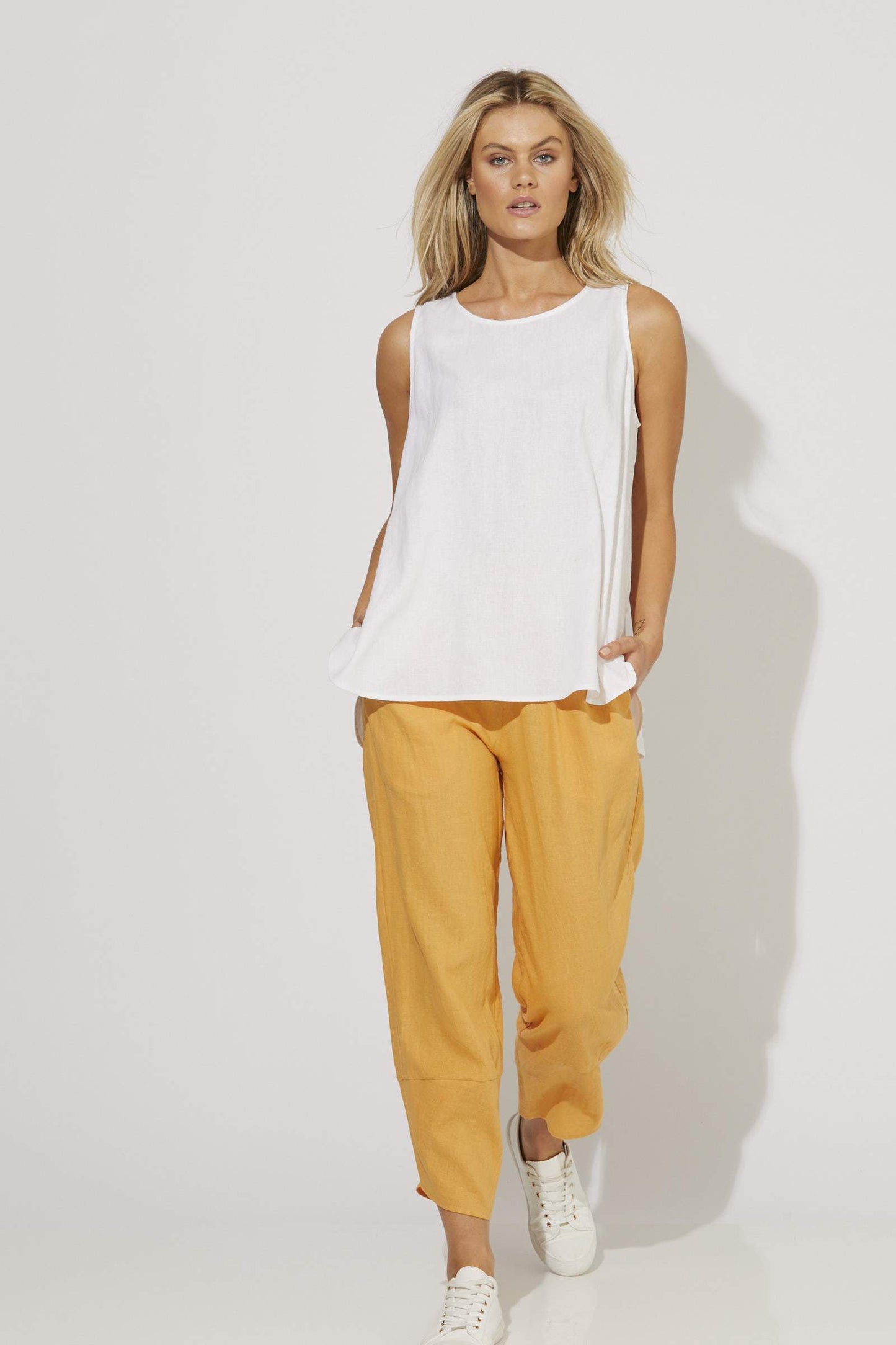 Buy Clothing Online Shop Haven Clothing Nevis Tank White Nevis Tank Salt Shop Haven Clothing Online Womens Dress Tank Shop Nevis tank