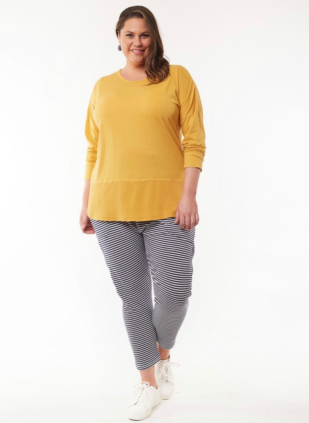 Shop Elm Embrace Plus Size Clothing - White Long Sleeve Rib Tee - Basic State AustraliaElm Embrace Stockist Elm Plus Size Rib Long Sleeve Tee White Elm Fundamental Long Sleeve Rib Tshirt - Blush White Elm Long Sleeve Rib Tee Basic State Elm Fundamental Rib Long Sleeve Tee Stockist Elm Australian stockist