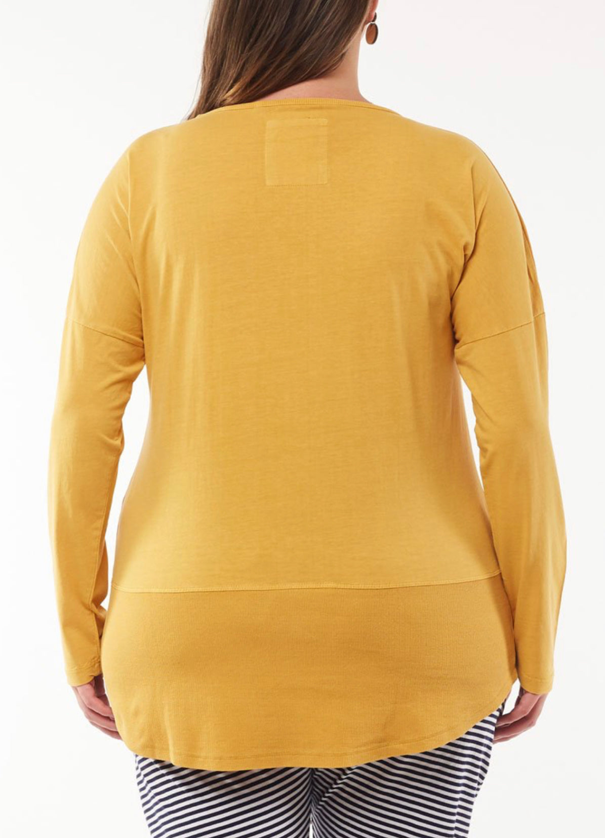 Shop Elm Embrace Plus Size Clothing - White Long Sleeve Rib Tee - Basic State AustraliaElm Embrace Stockist Elm Plus Size Rib Long Sleeve Tee White Elm Fundamental Long Sleeve Rib Tshirt - Blush White Elm Long Sleeve Rib Tee Basic State Elm Fundamental Rib Long Sleeve Tee Stockist Elm Australian stockist