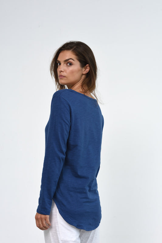 Buy Cle Organic Clothing Logo Top Cle Logo Tshirt Long Sleeve Cle Logo Long Sleeve Tshirt - Basic State Cle organic essentials Stockist