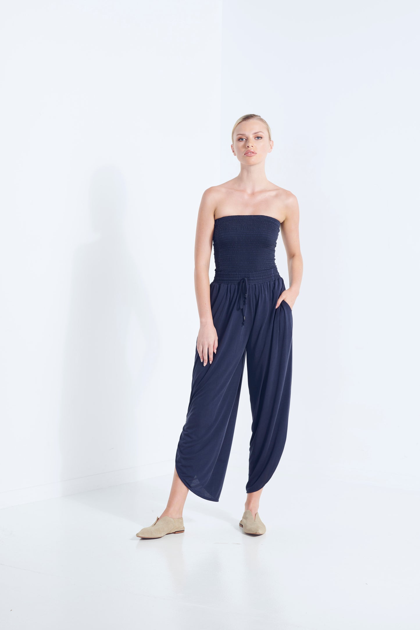 Belu Pants - Aegean Navy (Plus Size)