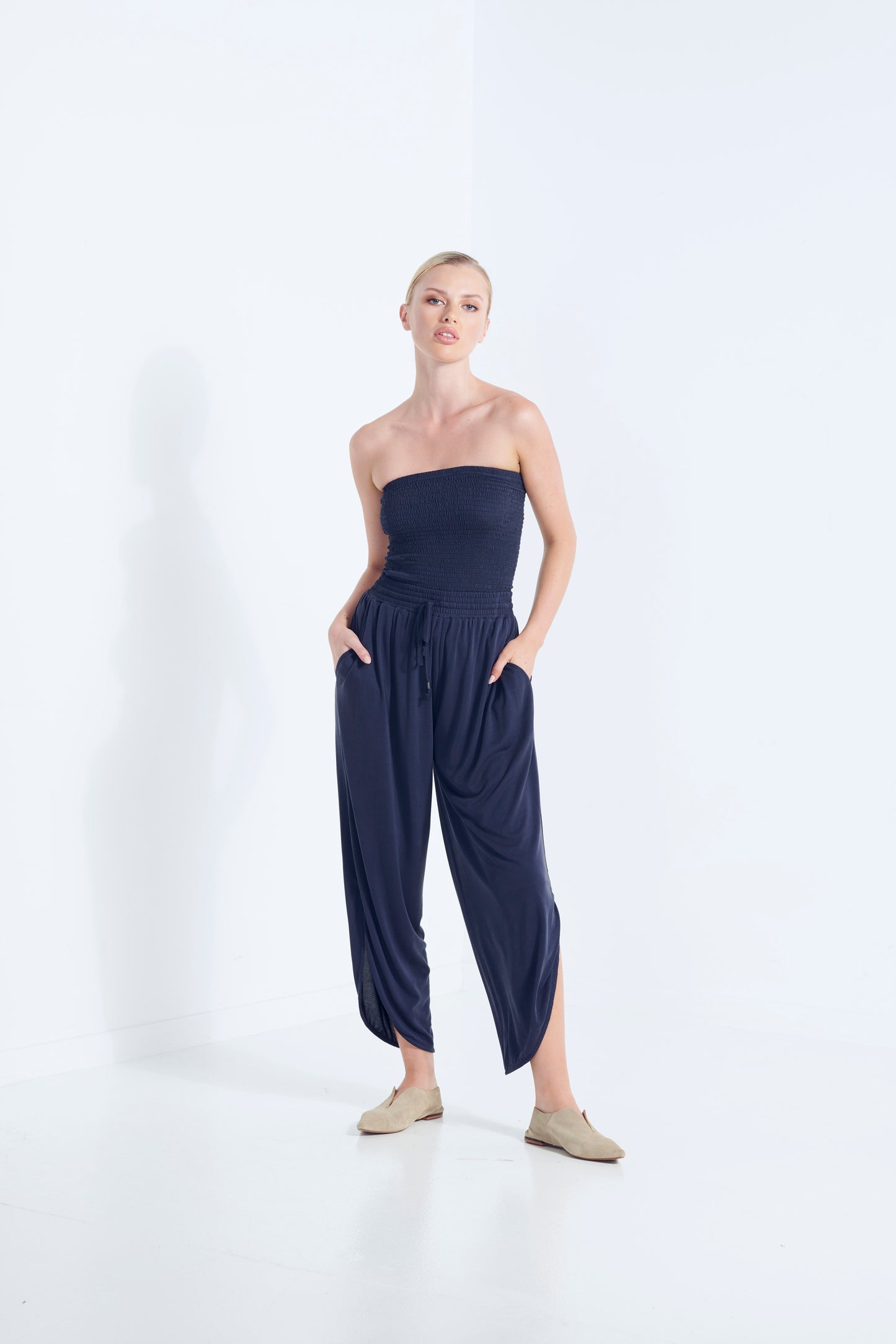 Belu Pants - Aegean Navy (Plus Size)