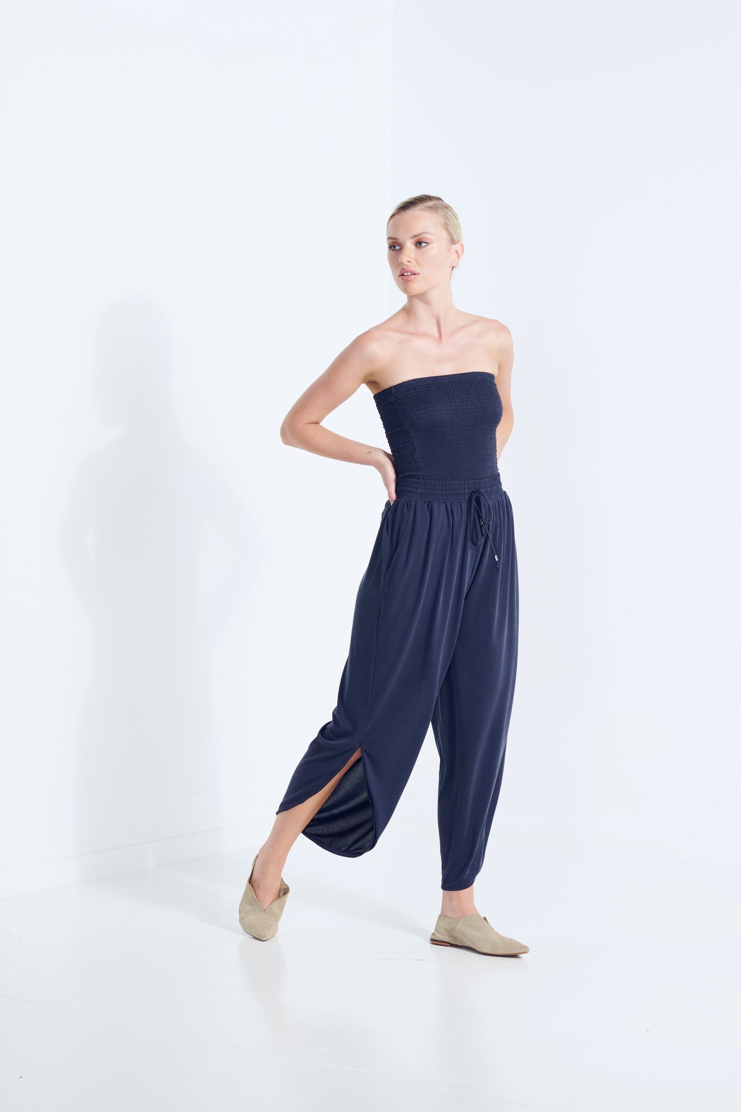 Belu Pants - Aegean Navy (Plus Size)