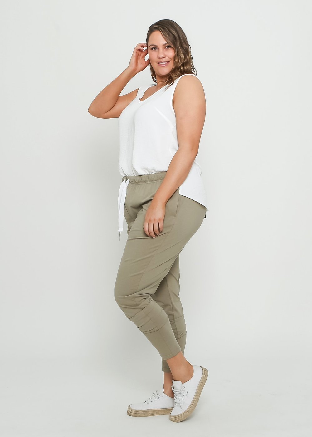 Plus Size Lounge Pants Plus Size Lainie Lounge Pants Khaki Basic State