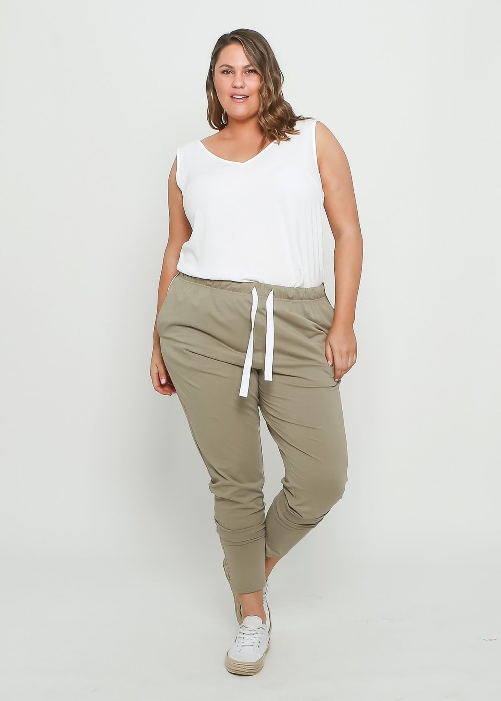 Plus Size Lounge Pants Plus Size Lainie Lounge Pants Khaki Basic State