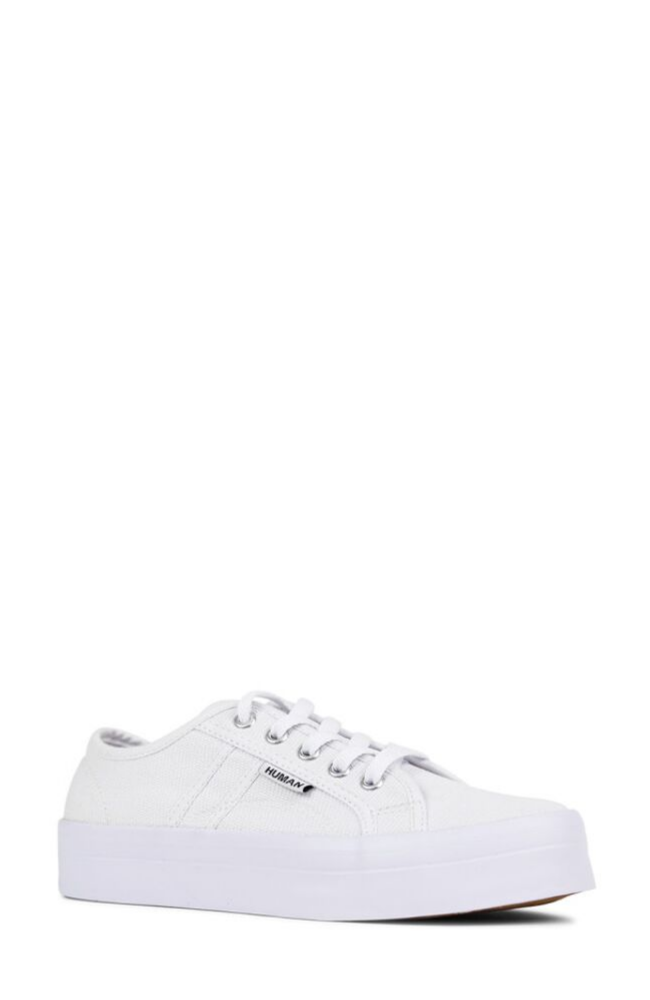 Lift Canvas Flatform Sneakers White