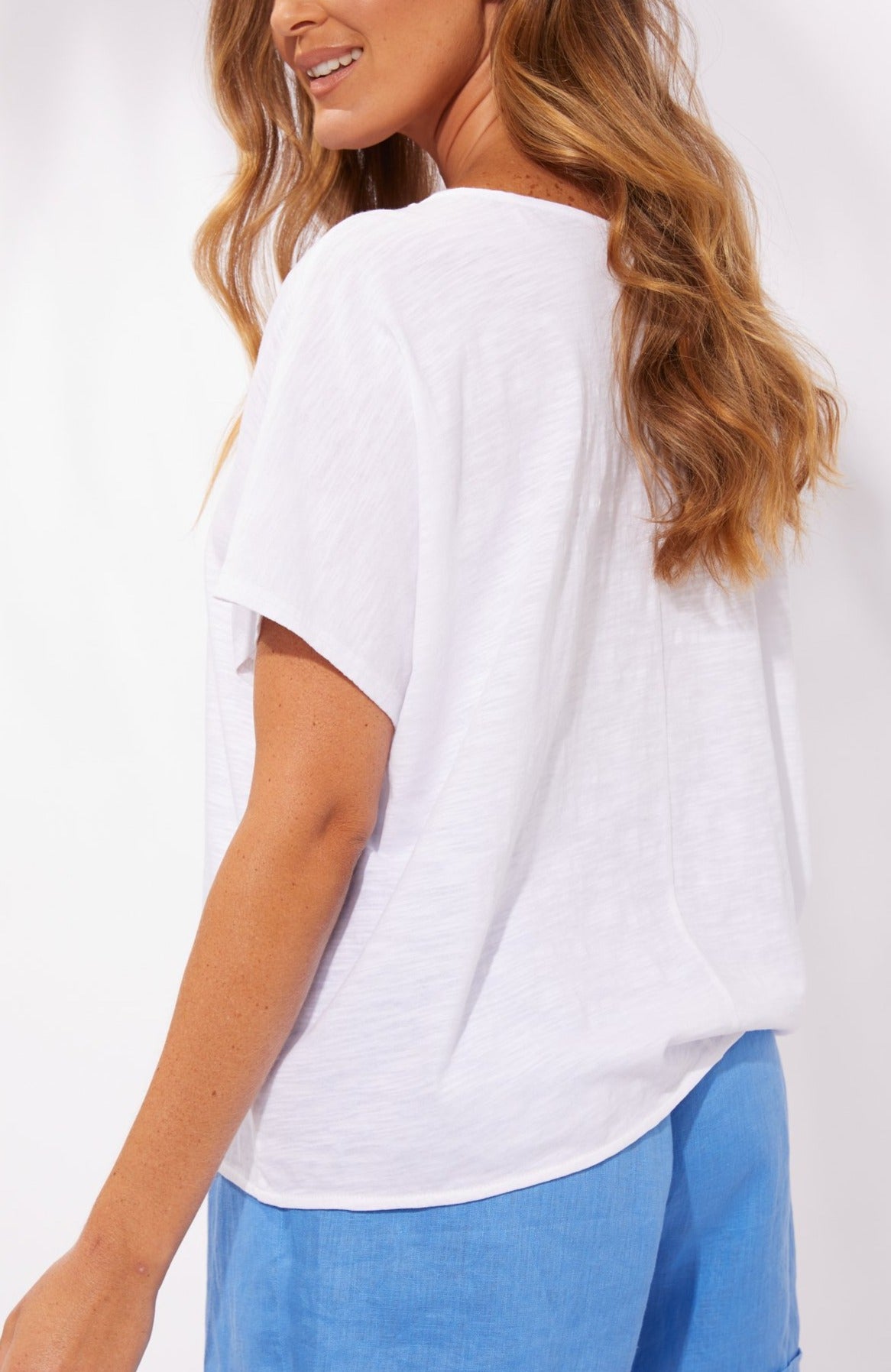 Majorca Tee Majorca Haven Tshirt Majorca Haven Top haven Tie Tshirt White Basic State Haven Australian Stockist Buy Haven clothing online Australia Haven Melbourne Stockist