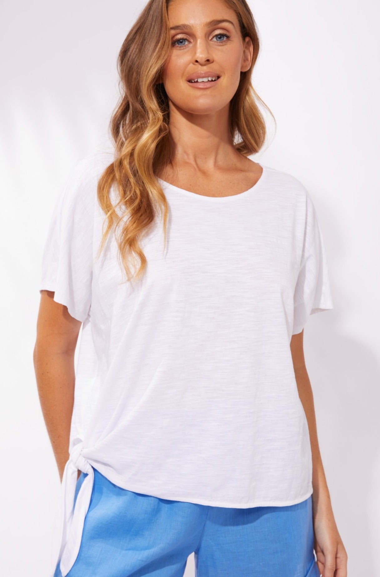 Majorca Tee Majorca Haven Tshirt Majorca Haven Top haven Tie Tshirt White Basic State Haven Australian Stockist Buy Haven clothing online Australia Haven Melbourne Stockist