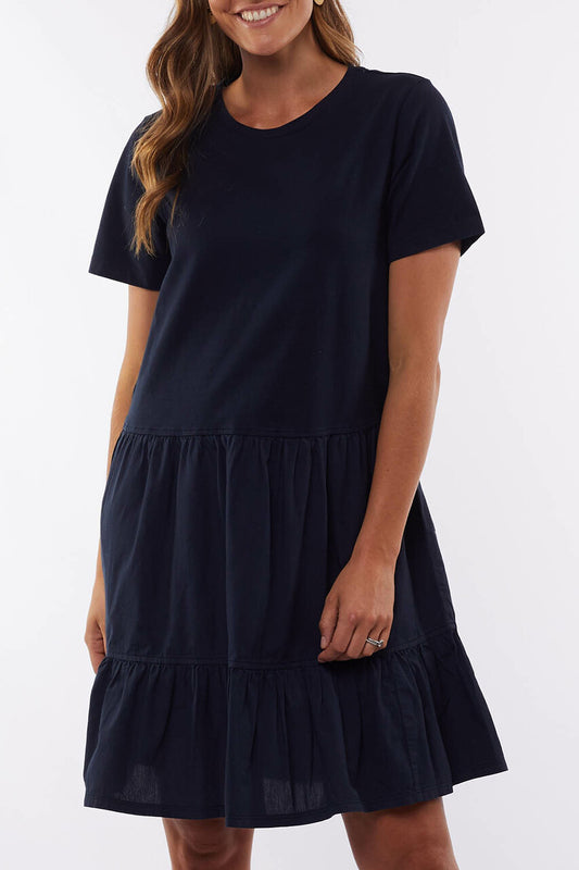 Plus Size Joanna Tee Dress - Navy