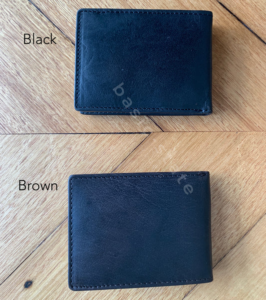 Rugged Hide mens leather wallet with coin compartment - Shop Fathers day gift ideas - Rugged Hide Basic State