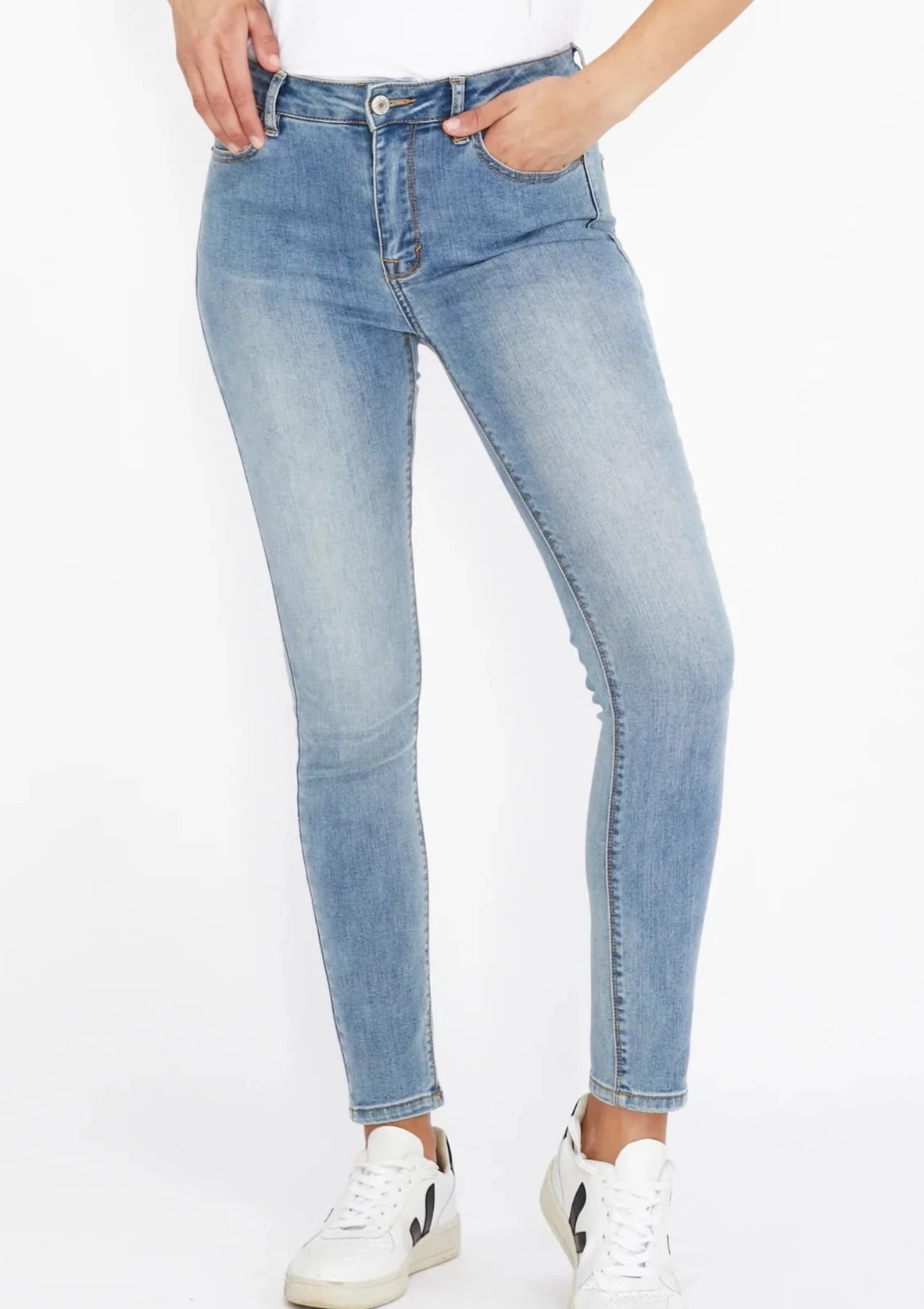 Shop Saint Rose Lucia Jeans Mid wash Ripped, Buy Denim Lucia Jeans, Blue Denim Lucia Skinny Jeans, Lucia Denim Skinny Jeans Saint Rose, Blue Skinny Leg Jeans Saint Rose Stockists, Saint Rose Jeans Stockists, Saint Rose Stockists