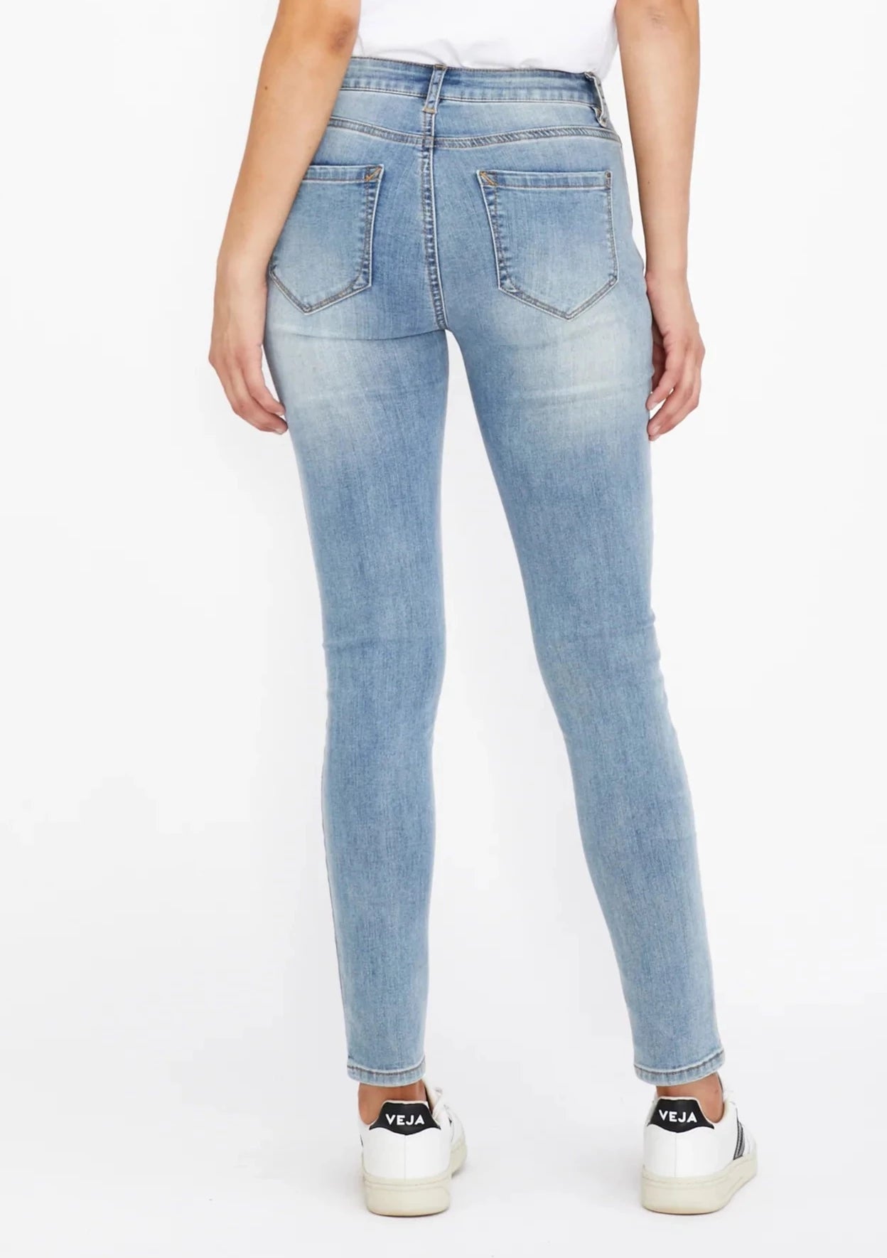 Shop Saint Rose Lucia Jeans Mid wash Ripped, Buy Denim Lucia Jeans, Blue Denim Lucia Skinny Jeans, Lucia Denim Skinny Jeans Saint Rose, Blue Skinny Leg Jeans Saint Rose Stockists, Saint Rose Jeans Stockists, Saint Rose Stockists