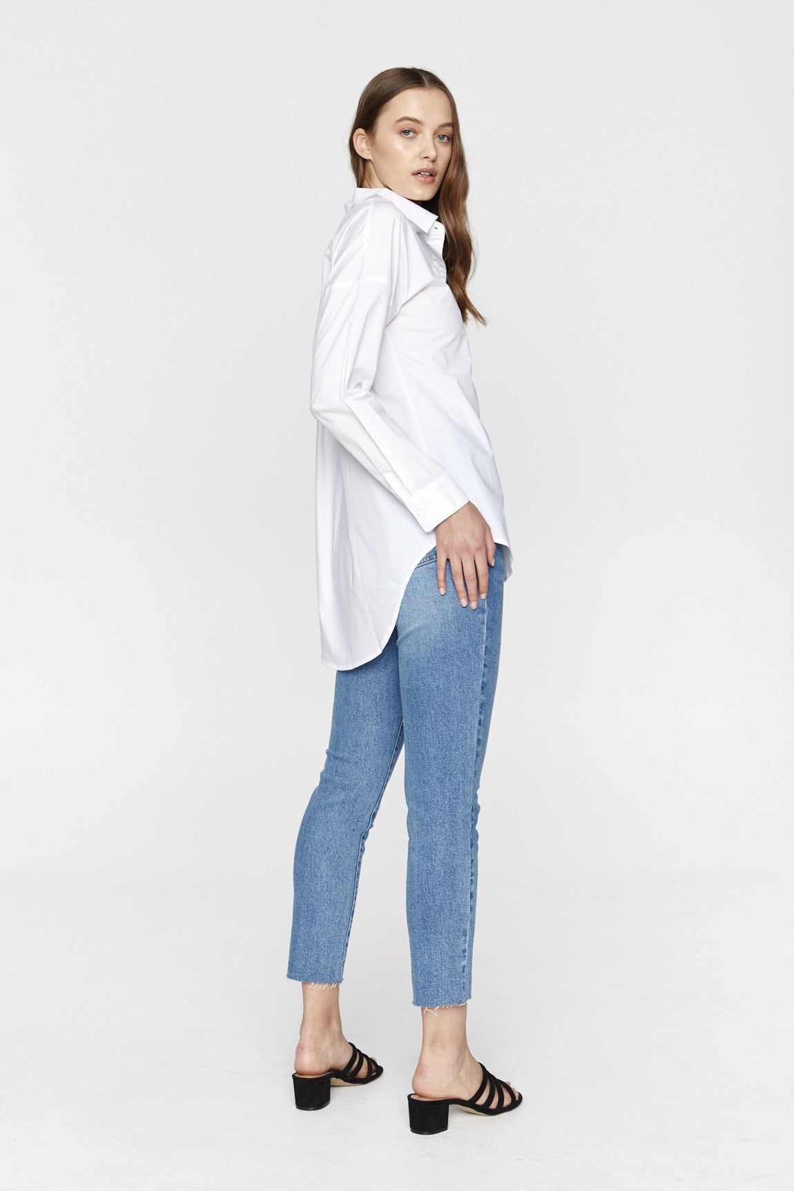 Shop Saint Rose Laguna Shirt, Buy Saint Rose Shirt Online, Saint Rose white button up shirt, Saint Rose Laguna Cotton Shirt, Laguna-White, Saint Rose online Stockists, Saint Rose Melbourne Stockists, Saint rose Sydney Stockists, Saint Rose Brisbane