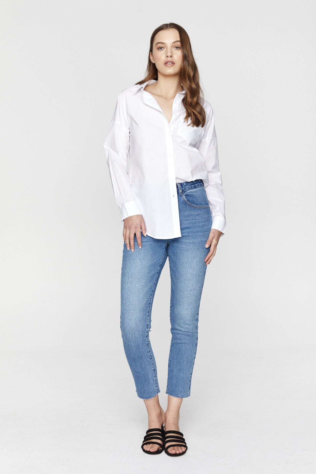 Shop Saint Rose Laguna Shirt, Buy Saint Rose Shirt Online, Saint Rose white button up shirt, Saint Rose Laguna Cotton Shirt, Laguna-White, Saint Rose online Stockists, Saint Rose Melbourne Stockists, Saint rose Sydney Stockists, Saint Rose Brisbane