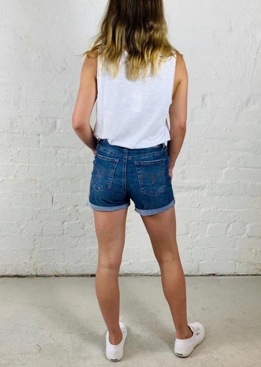 Vinnie Denim Shorts || Original Blue