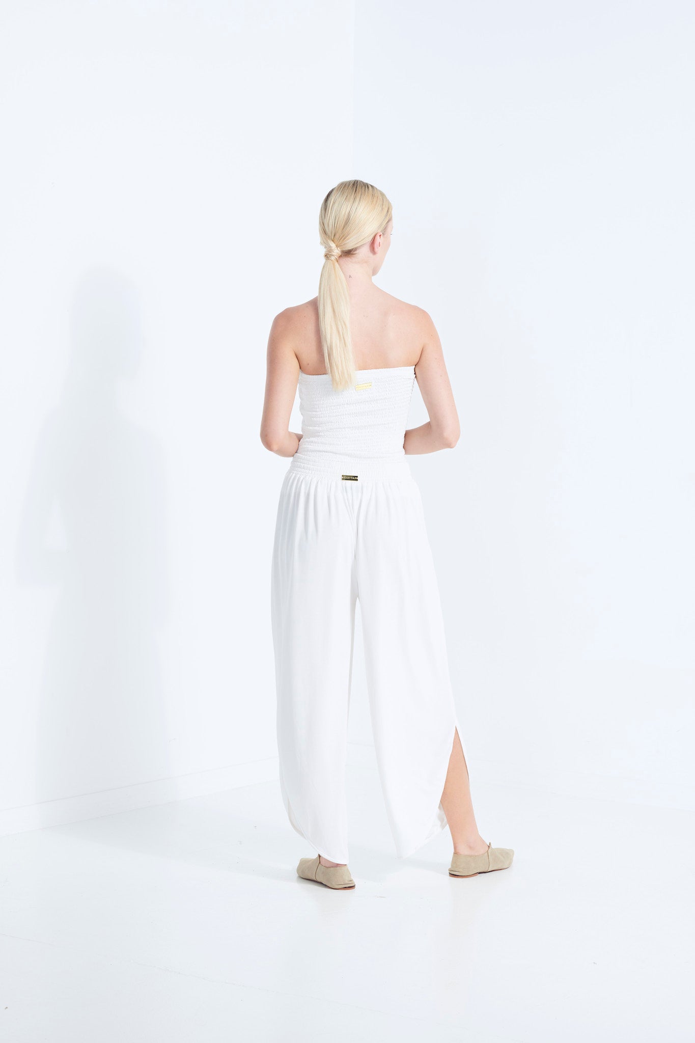 Belu Pants - White Dew (Plus Size)