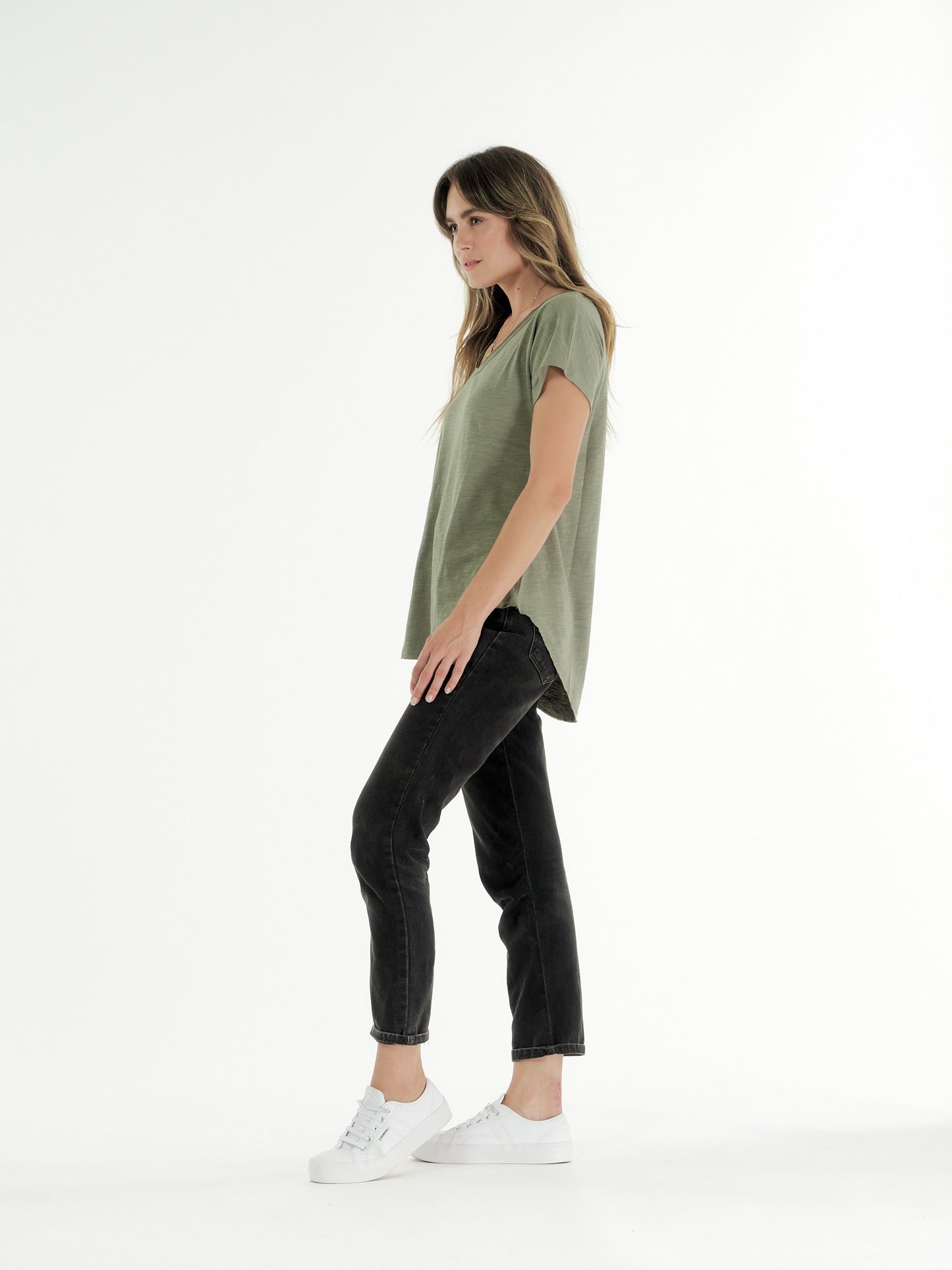 Sophia V Neck Tee