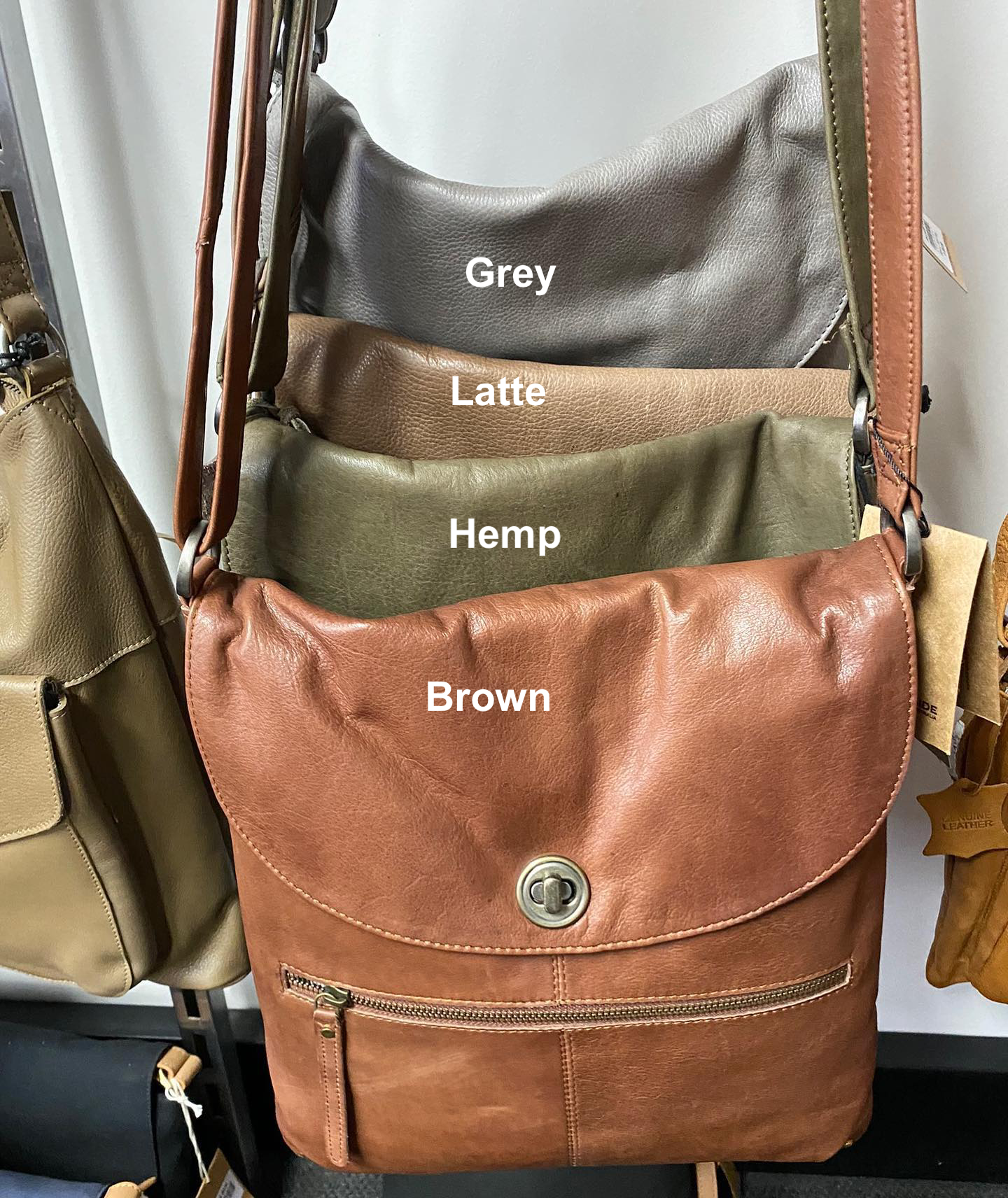 'Bianca' Cross Body Leather Bag