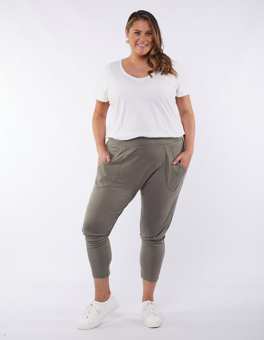 Plus Size Weekender Lounge Pant - Khaki