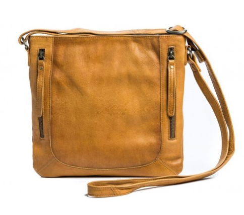 Rugged Hide Kim Leather Bag Tan leather bag Tan Cross body bag Basic state