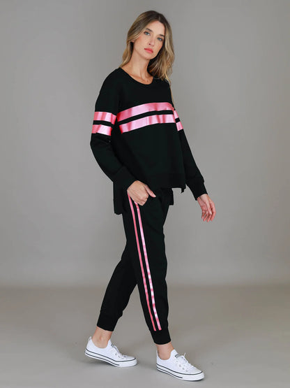 Theresa Metallic Stripe Jumper