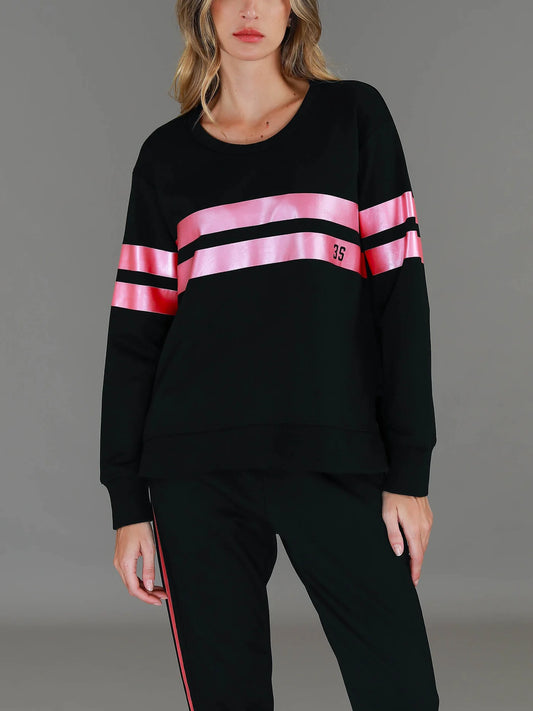 Theresa Metallic Stripe Jumper