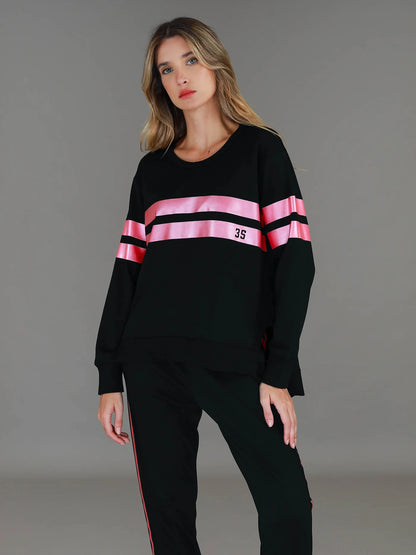 Theresa Metallic Stripe Jumper